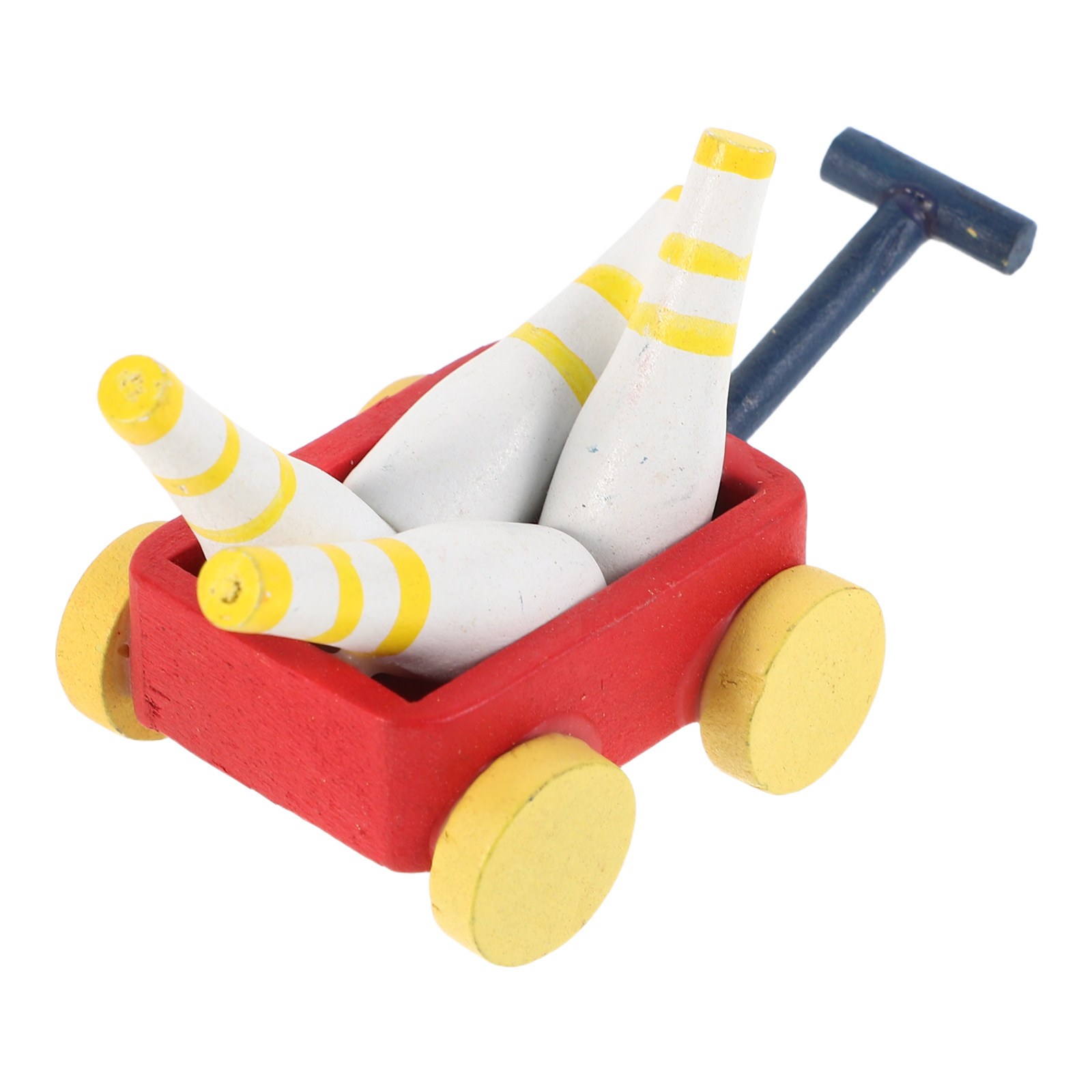 Kids Outdoor Doll House - Miniatuur houten kruiwagen, poppenhuis tuinaccessoire, realistische