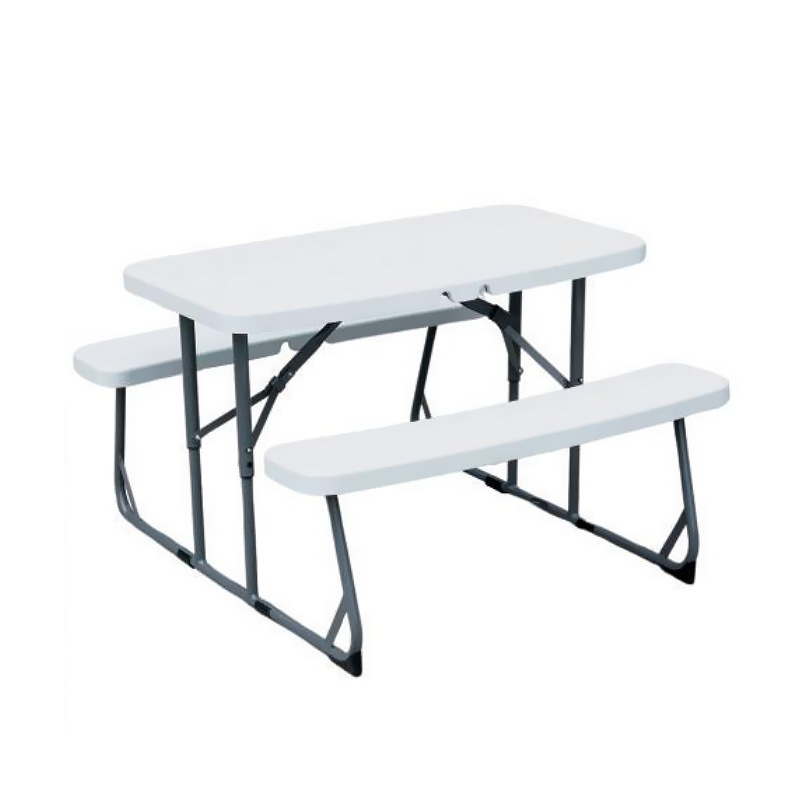 Kids Outdoor Bench - Duurzame opvouwbare plastic tafel- en bankset