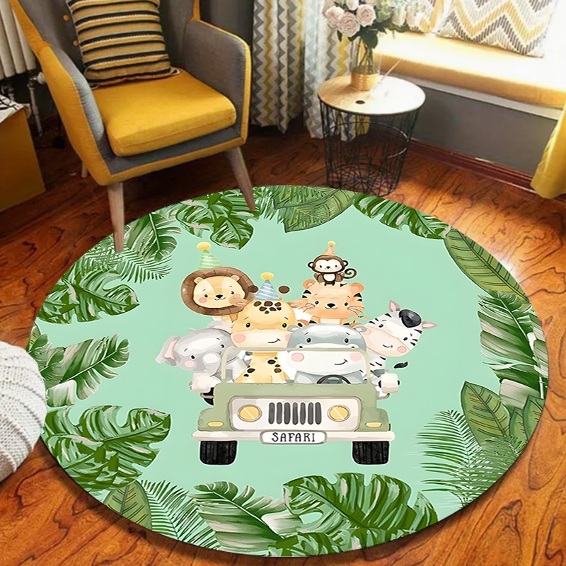 Kids Outdoor Zoo - Schattig Safari Jungle Dieren Truck Ronde