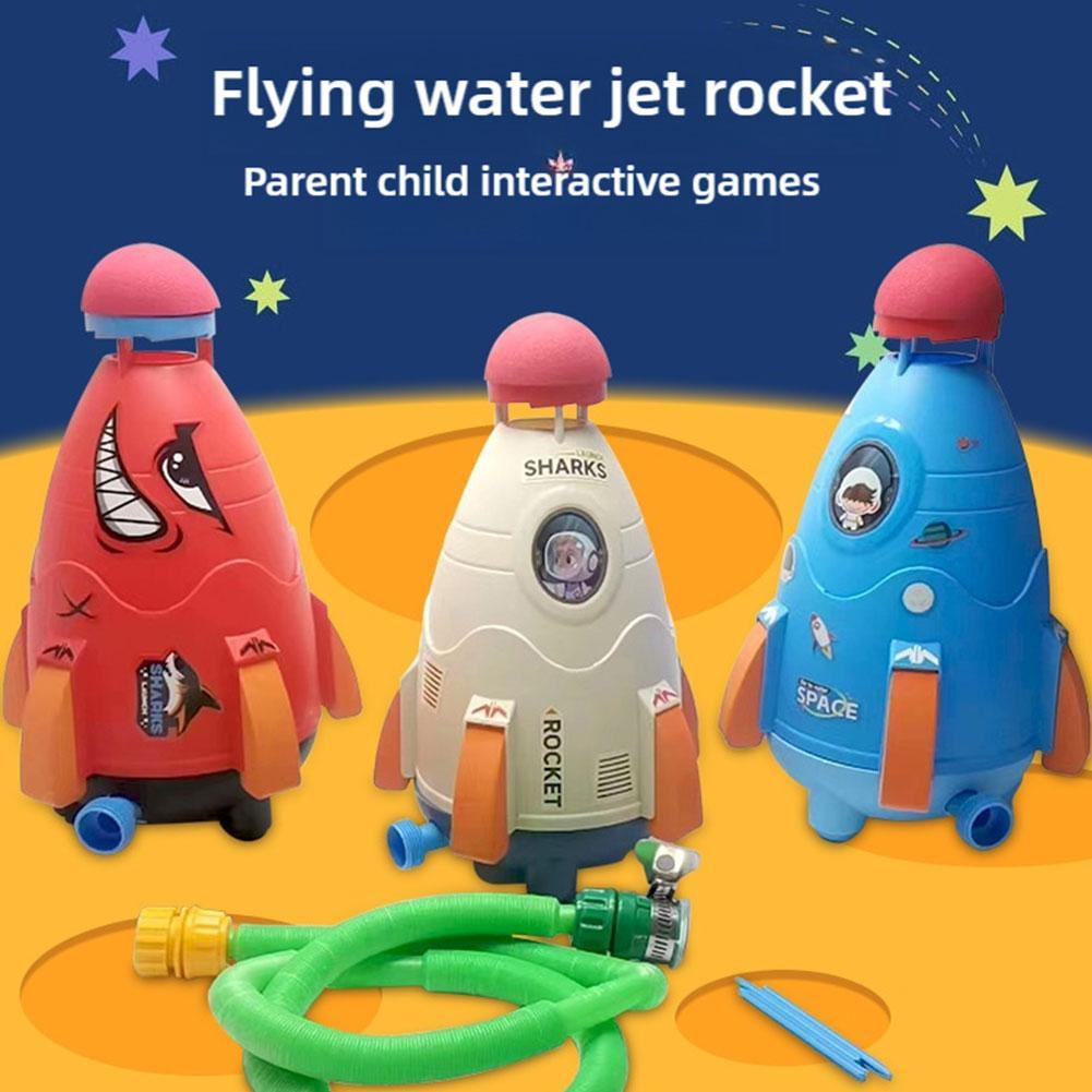 Kids Outdoor Garden Toys - Raketwerper Speelgoed Raketwatersproeiers Waterdruklift Sprinkler Speelgoed