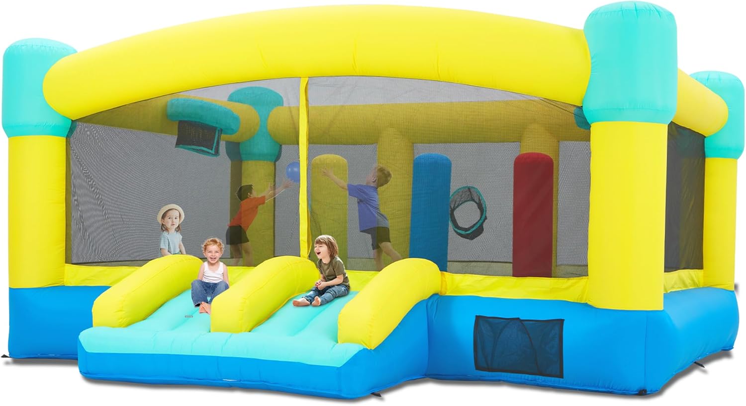 Kids Outdoor Bounce House - Grote springkasteel, 15 x 14,8 FT