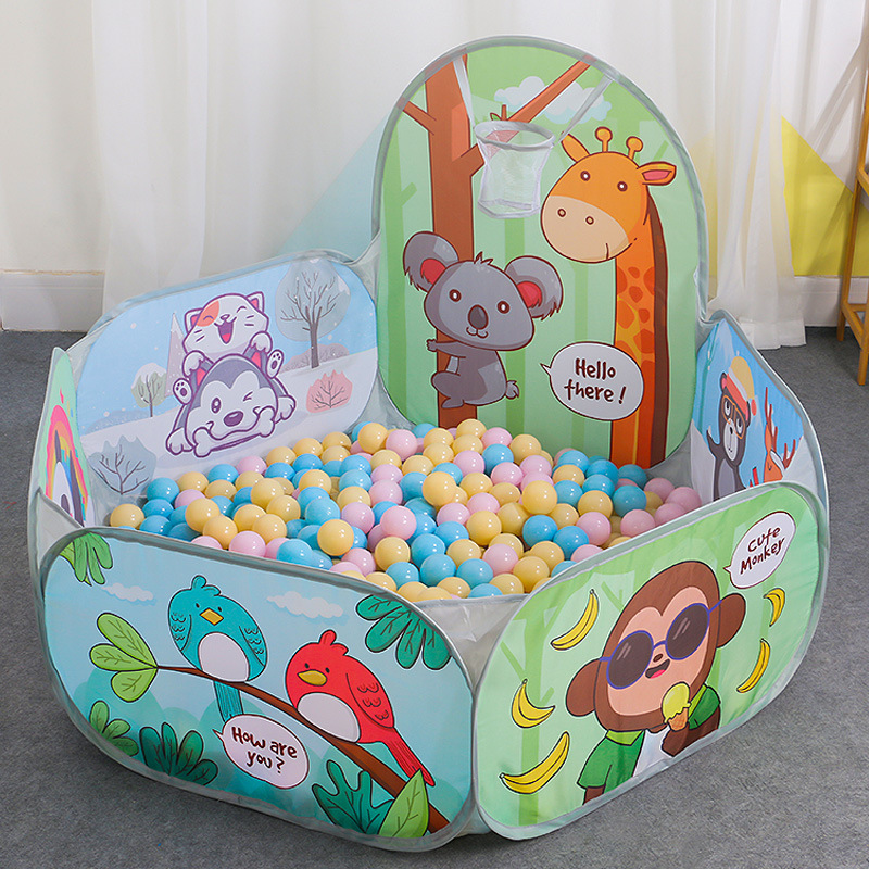Kids Outdoor Fence - Cartoon Dieren Draagbare Opvouwbare Tent Binnen