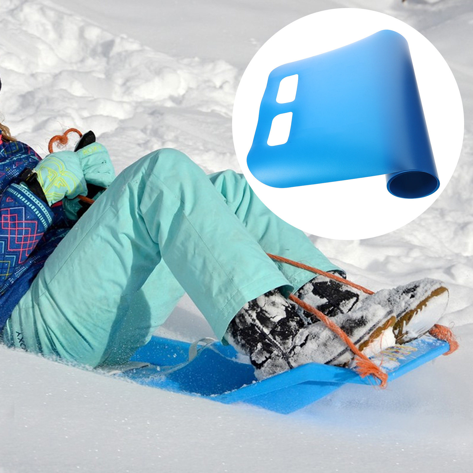 Kids Outdoor Play Yard - Opvouwbare plastic sneeuwslee voor kinderen, lichtgewicht
