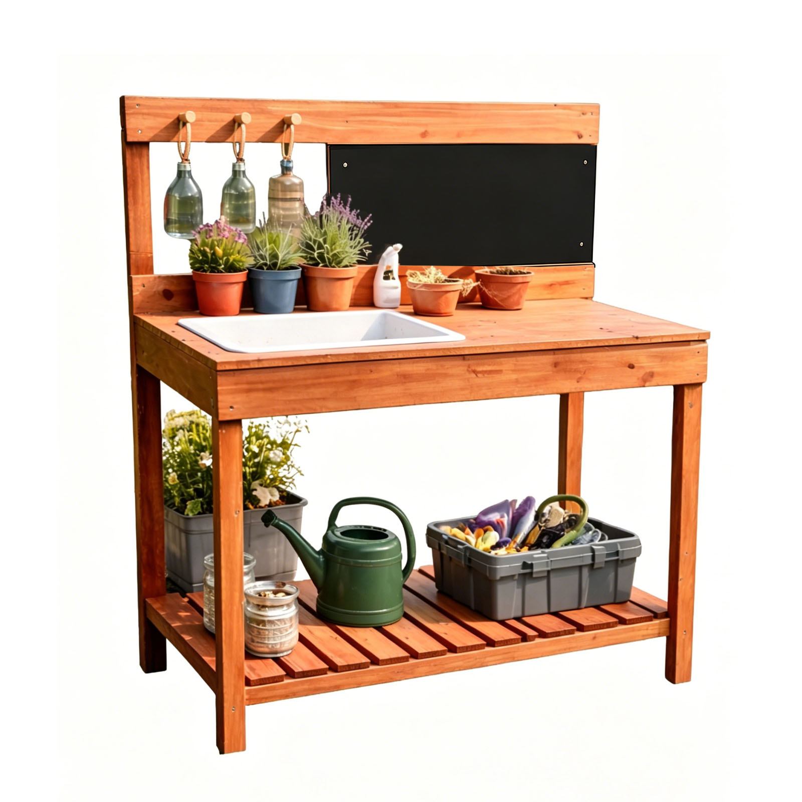 Kids Outdoor Garden - Houten plantentafels voor kinderen, binnen en