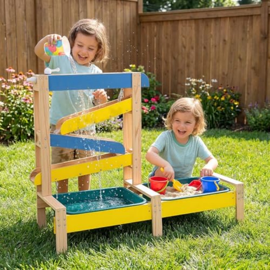 Kids Outdoor Wooden Playset - Buitenspeelset voor kinderen vanaf 3 jaar: