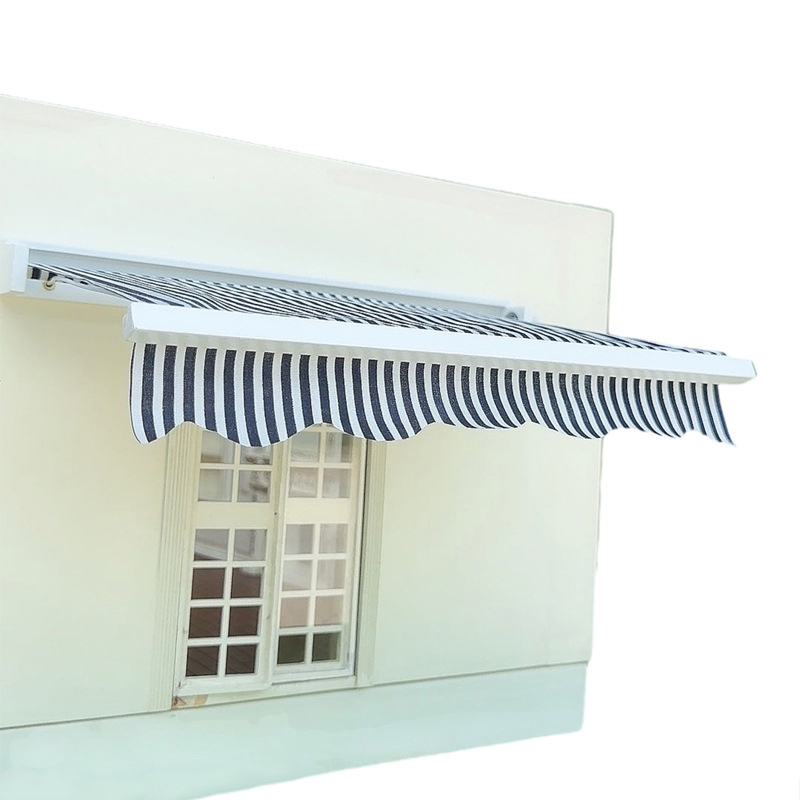 Kids Outdoor Doll House - 1/12 Poppenhuis Simulatie Luifel Model Poppenhuis