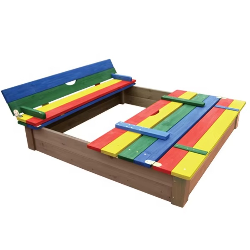 Kids Outdoor Bench - Kinderen Buiten Speeltuin Houten Zandbak met
