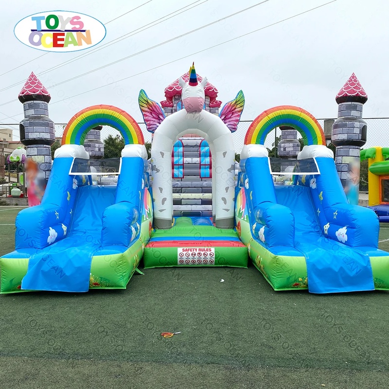 Kids Outdoor Jump House - Op maat gemaakte grote buiten speeltuin