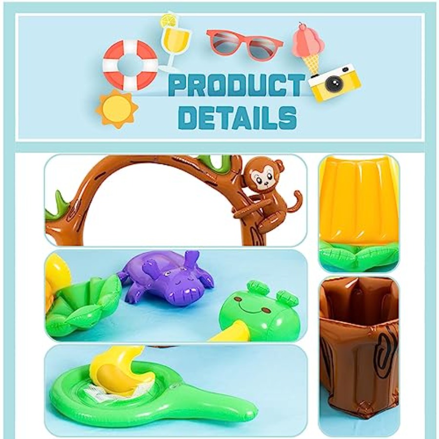Opblaasbaar jungle dieren spee - Kids Outdoor Garden Toys recensie en prijs