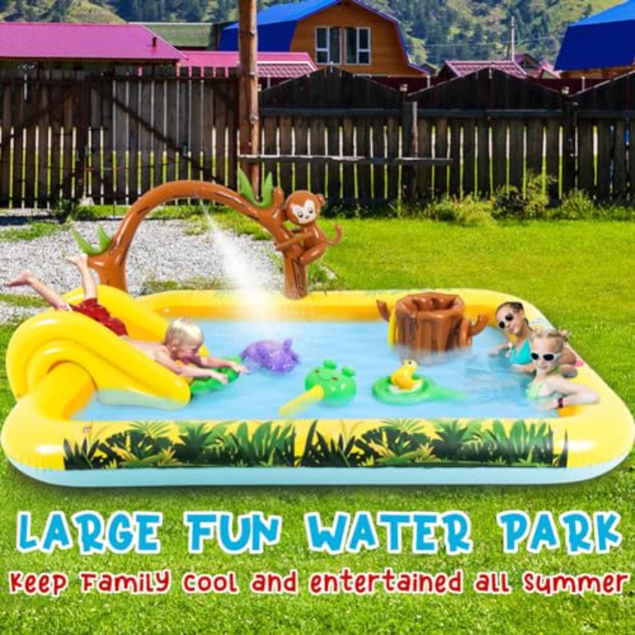 Opblaasbaar jungle dieren spee - Kids Outdoor Garden Toys recensie en prijs
