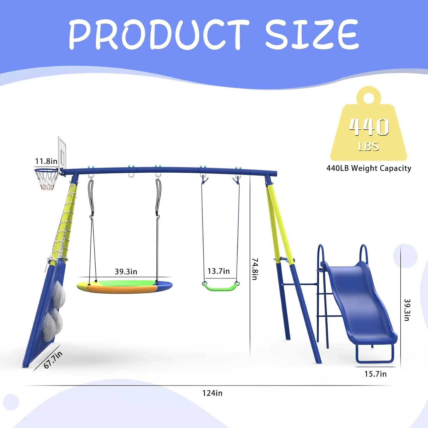 Schommelsets voor de achtertui - Kids Outdoor Swing Set With Slide recensie en prijs