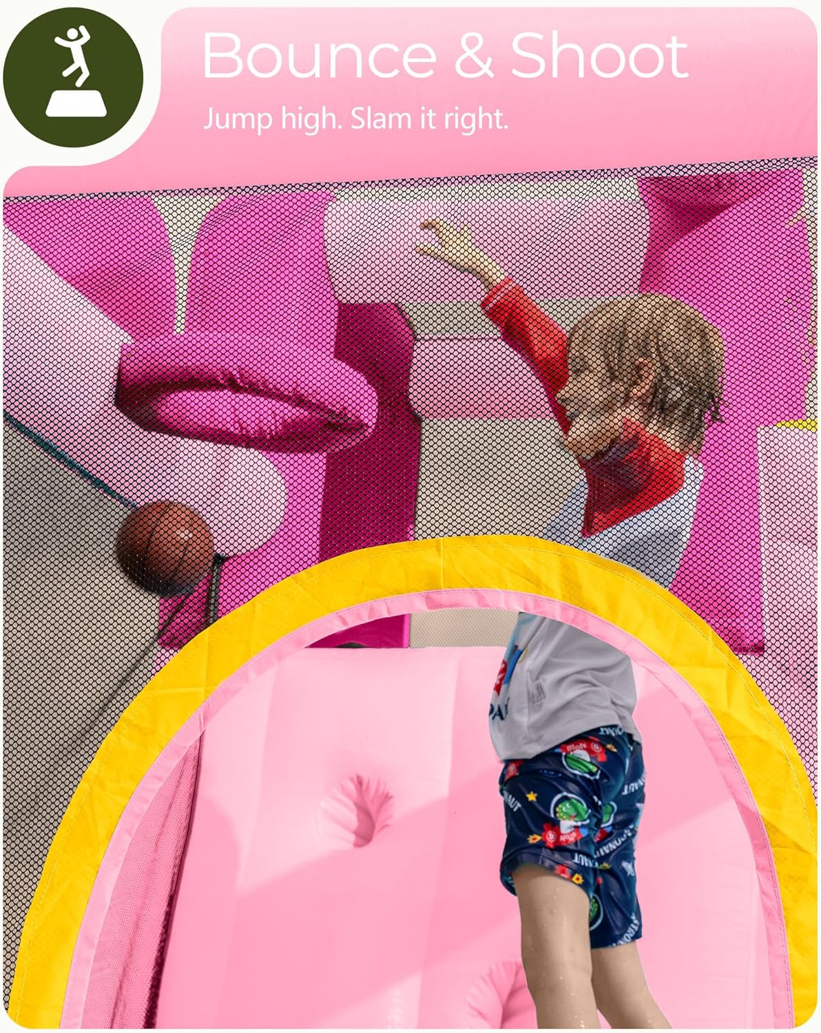 Roze opblaasbare waterglijbaan - Kids Outdoor Bounce House recensie en prijs