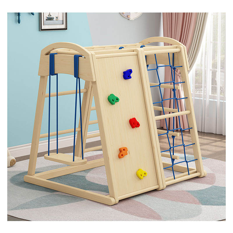 Indoor/outdoor houten klimrekk - Kids Outdoor Gym Equipment recensie en prijs