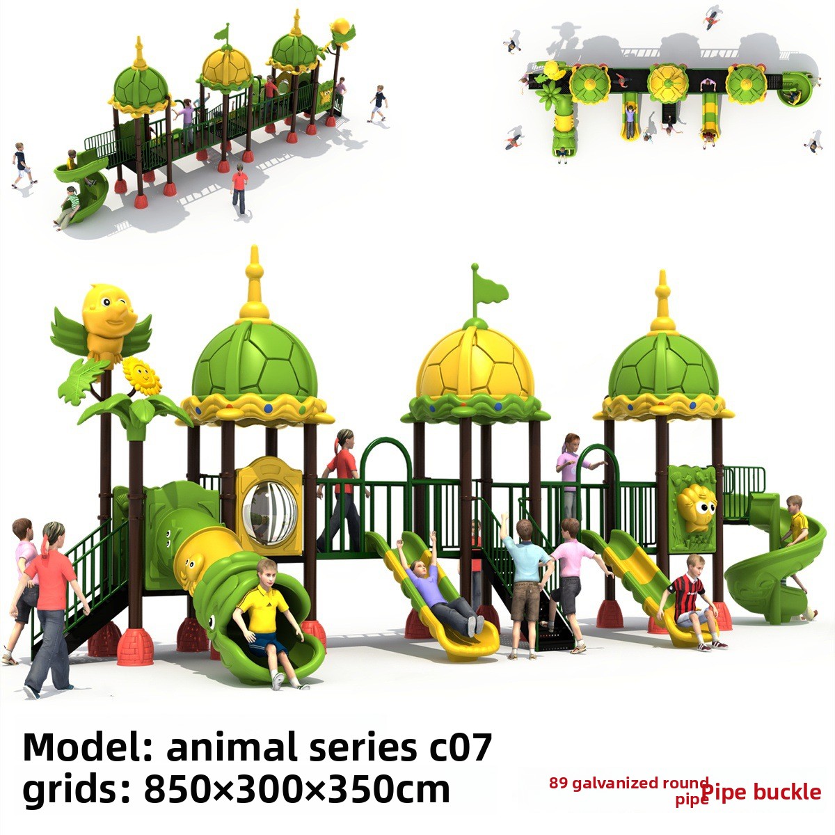 Fabriek Commerciële Kleine Peu - Kids Outdoor Swing Set With Slide recensie en prijs