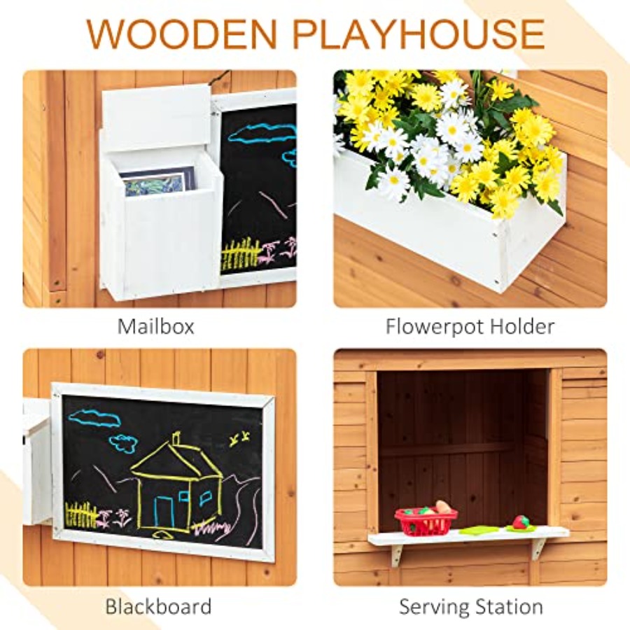 Houten buiten speelhuisje voor - Kids Outdoor Bench recensie en prijs