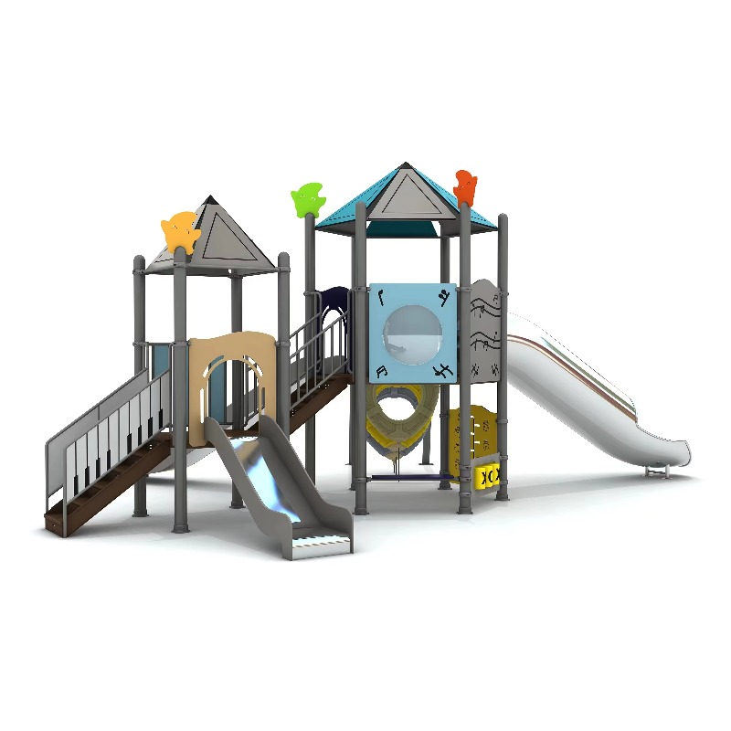 Houten buitenspeelset met stal - Kids Outdoor Wooden Playset recensie en prijs