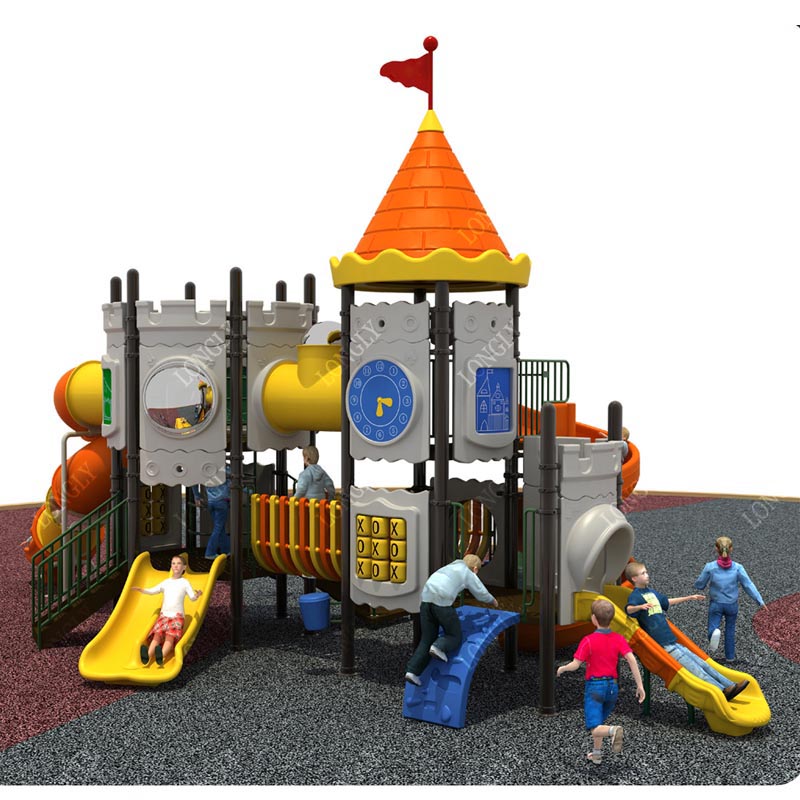 Kasteelvormige kinderspeelglij - Kids Outdoor Garden recensie en prijs