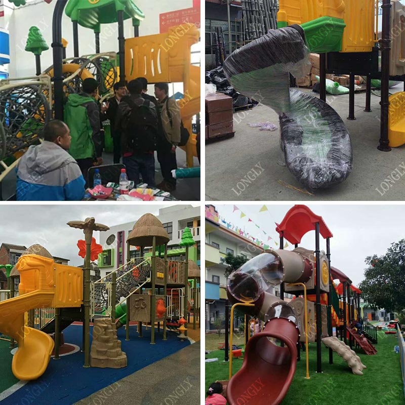 Kasteelvormige kinderspeelglij - Kids Outdoor Garden recensie en prijs