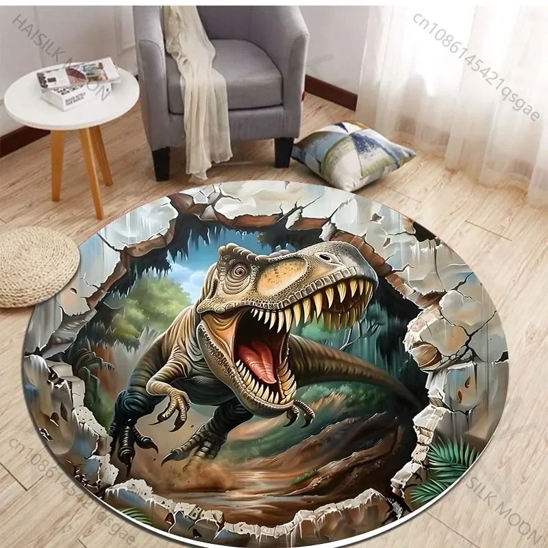 HD 3D Dinosaurus Print Ronde T - Kids Outdoor Mat Waterproof recensie en prijs