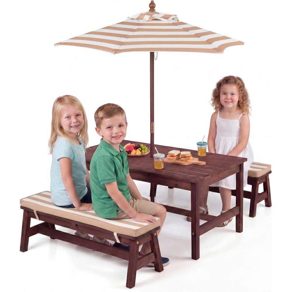 Picknicktafel voor kinderen, g - Kids Outdoor Bench recensie en prijs