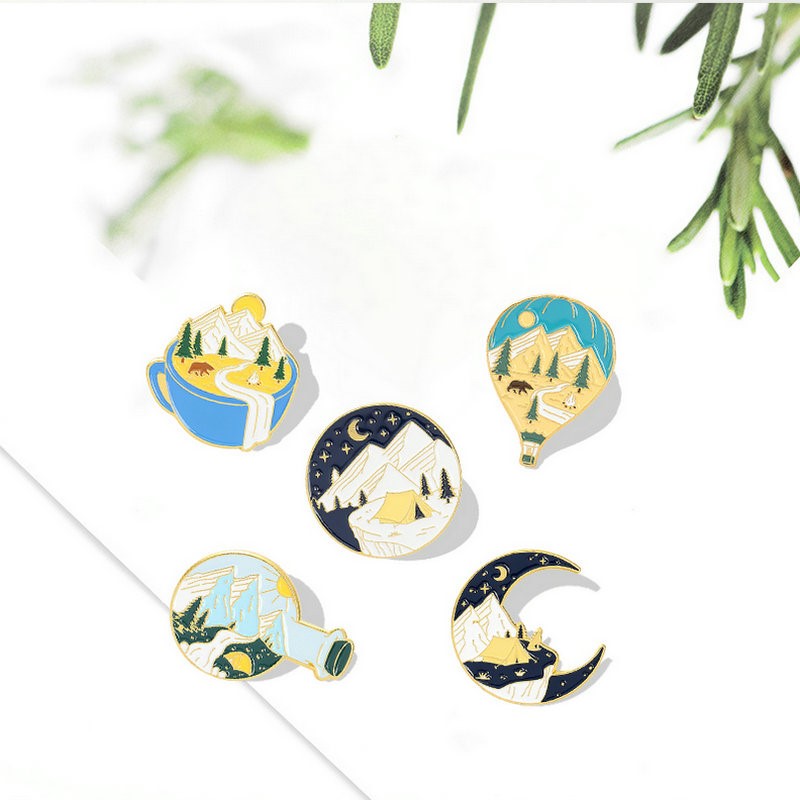 Camping Avontuur Emaille Pins  - Kids Outdoor Gifts recensie en prijs