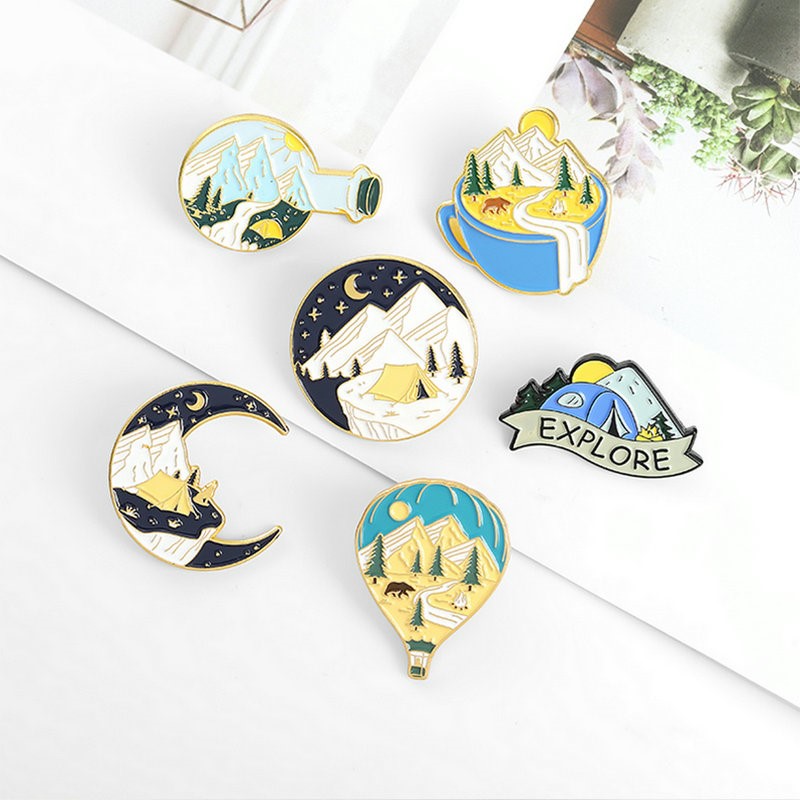 Camping Avontuur Emaille Pins  - Kids Outdoor Gifts recensie en prijs