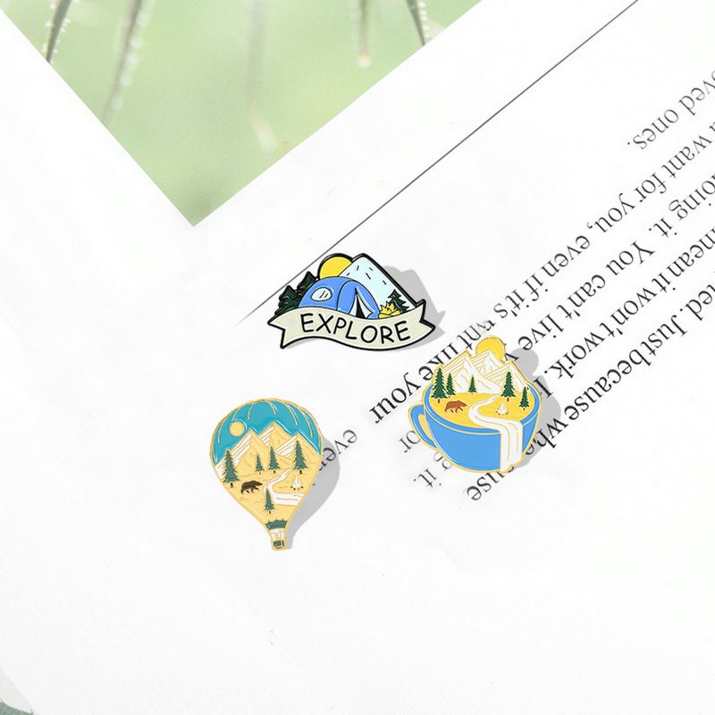 Camping Avontuur Emaille Pins  - Kids Outdoor Gifts recensie en prijs