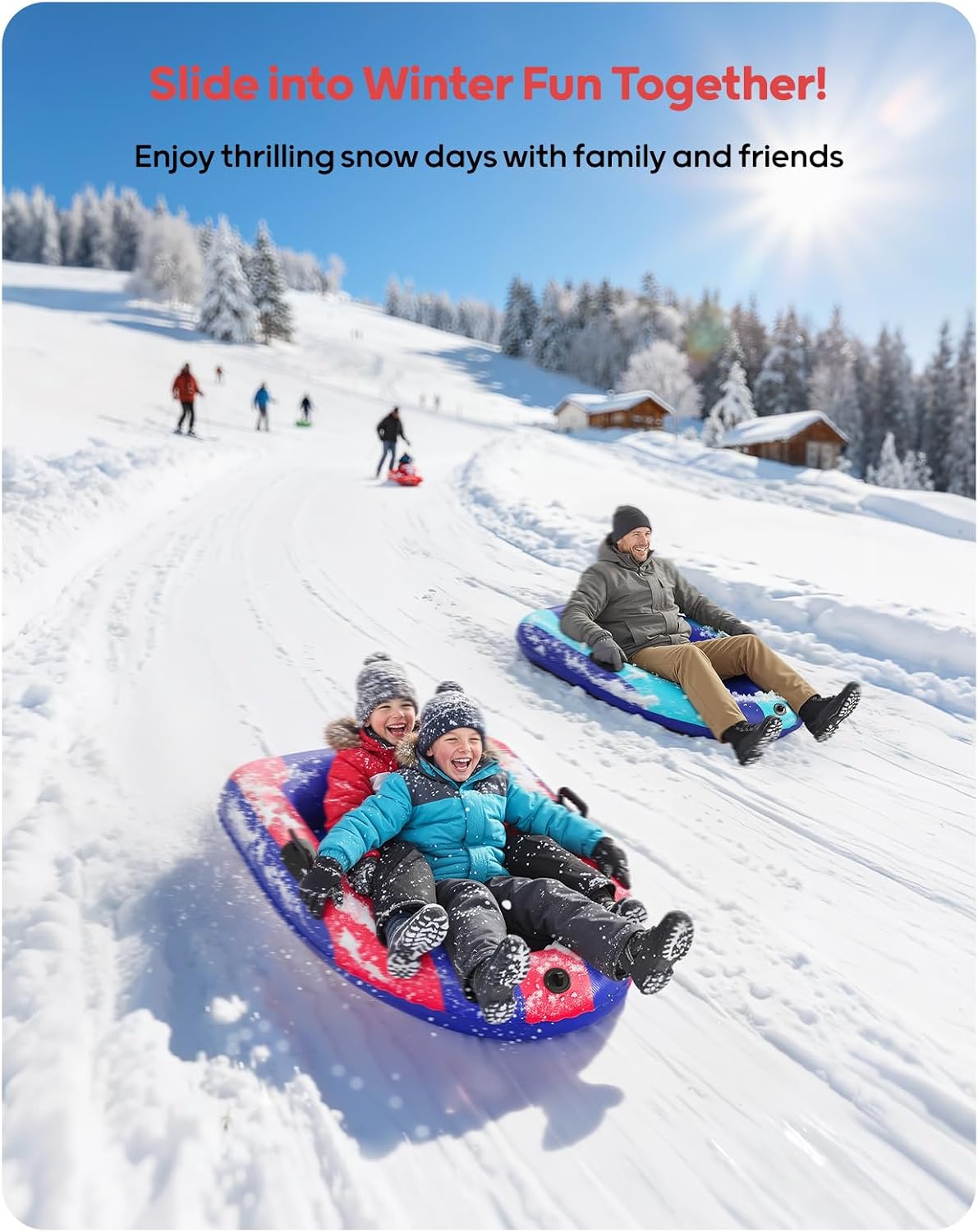 QPAU Opblaasbare PVC Sneeuwsle - Kids Outdoor Gifts recensie en prijs