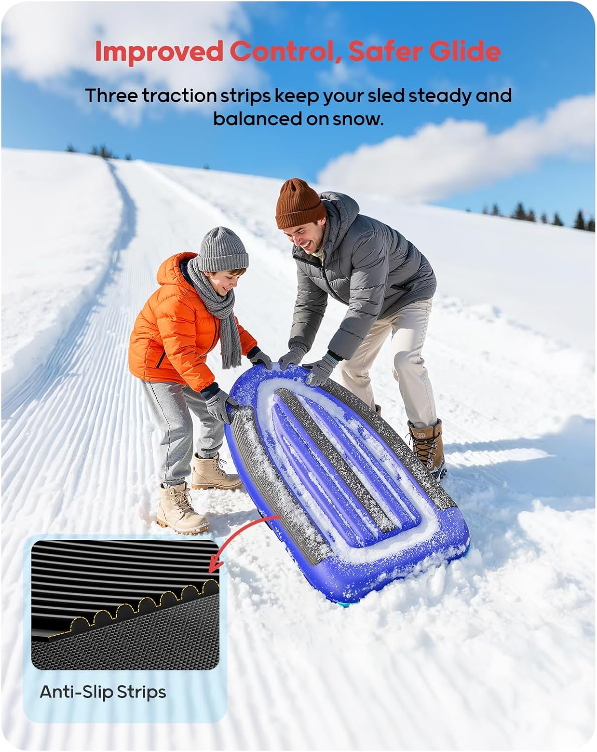 QPAU Opblaasbare PVC Sneeuwsle - Kids Outdoor Gifts recensie en prijs
