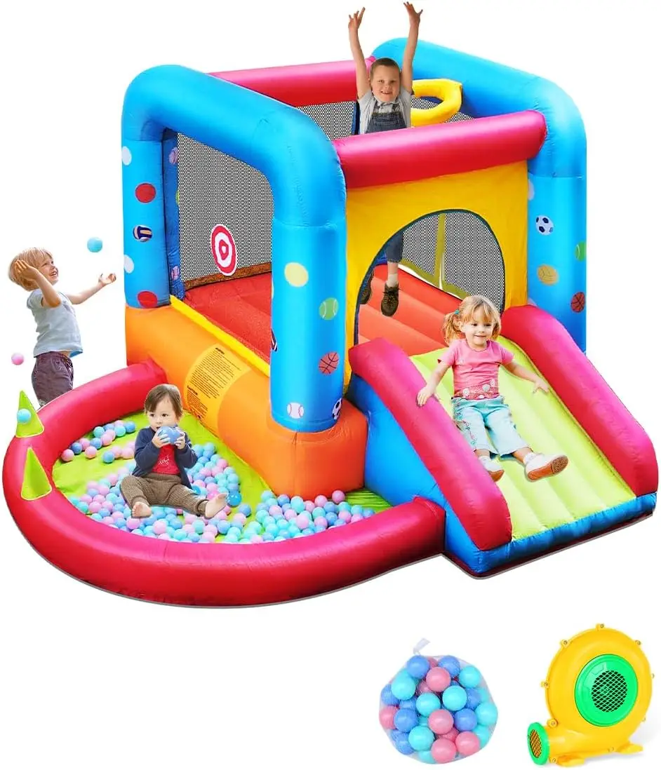 Step4Fun Opblaasbare Springkas - Kids Outdoor Jump House recensie en prijs