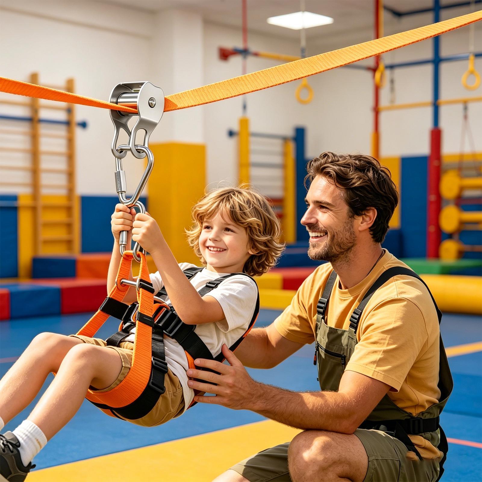 Zipline voor kinderen, evenwic - Kids Outdoor Play Yard recensie en prijs