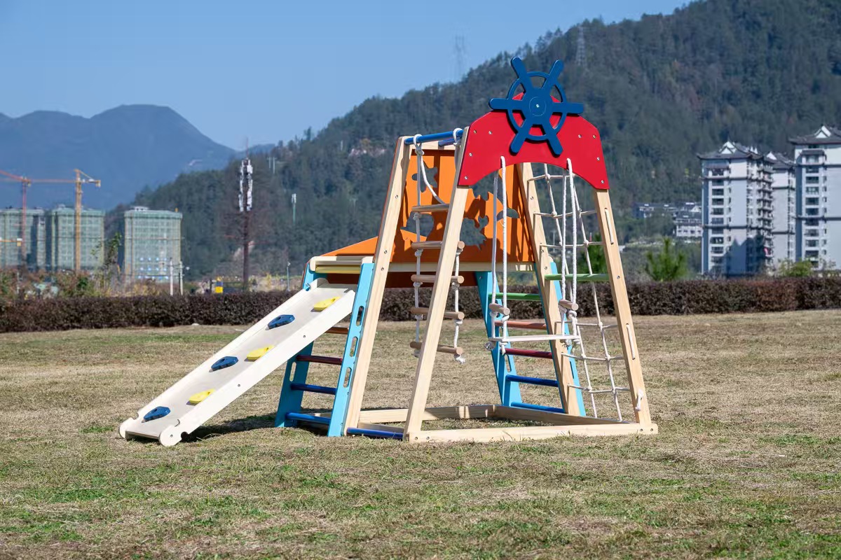 Groot klimrek van massief hout - Kids Outdoor Wooden Playset recensie en prijs