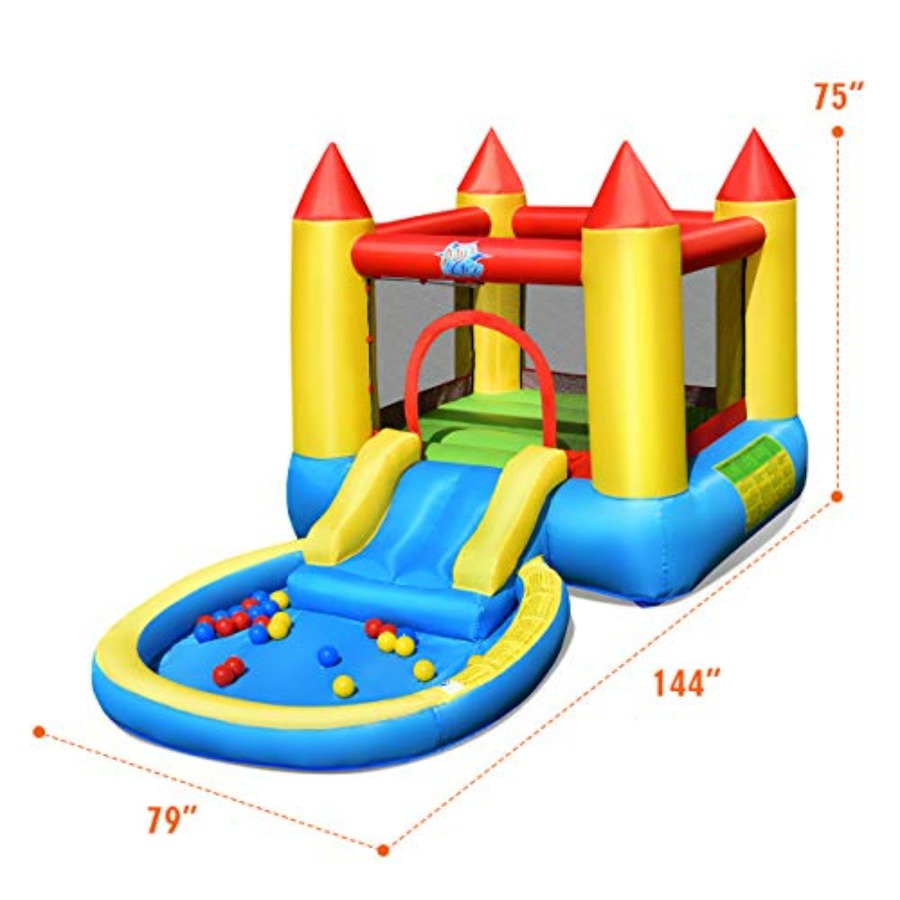 Opblaasbare springkasteel voor - Kids Outdoor Bounce House recensie en prijs