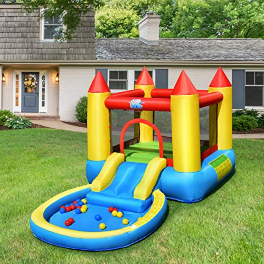 Opblaasbare springkasteel voor - Kids Outdoor Bounce House recensie en prijs
