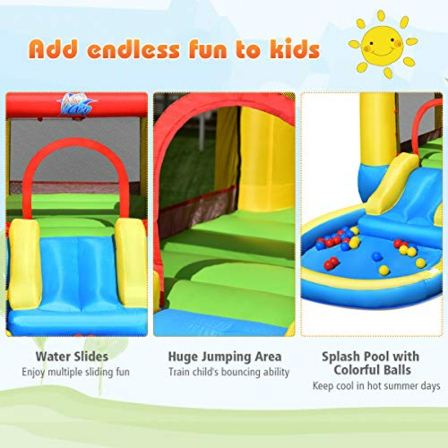 Opblaasbare springkasteel voor - Kids Outdoor Bounce House recensie en prijs