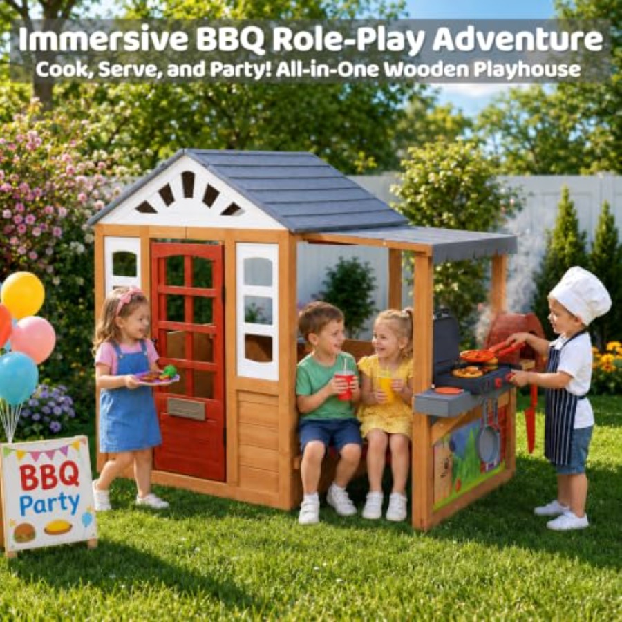 Buitenspeelhuis voor kinderen  - Kids Outdoor Grill Set recensie en prijs