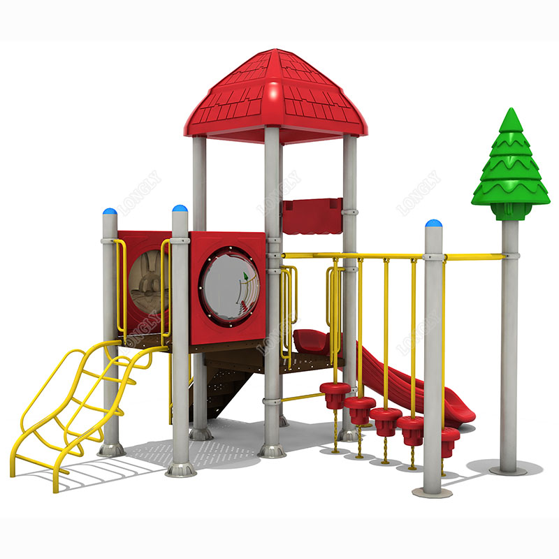 Rode plastic glijbaan voor kin - Kids Outdoor Garden recensie en prijs