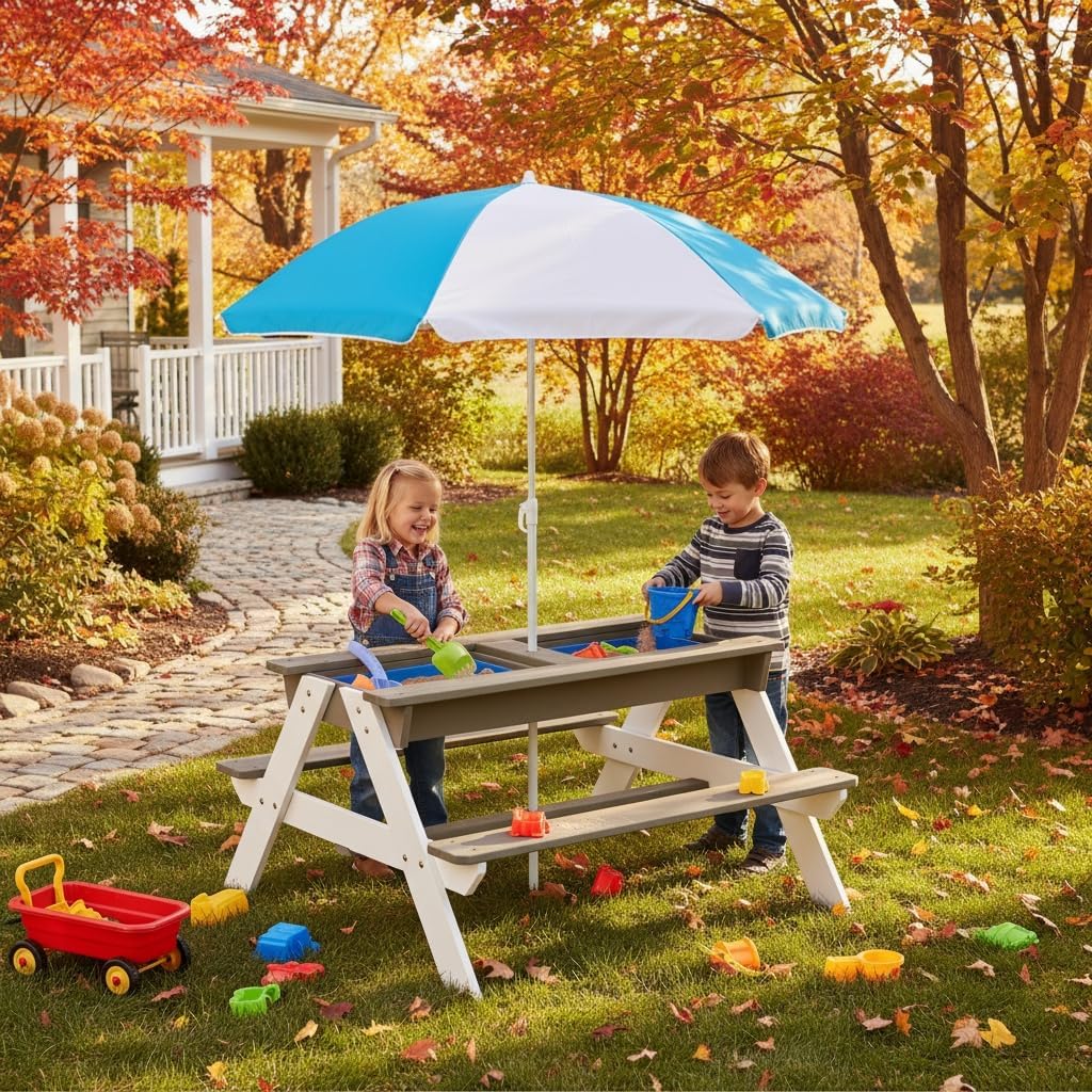 Kinderpicknicktafel, 3-in-1 ho - Kids Outdoor Bench recensie en prijs