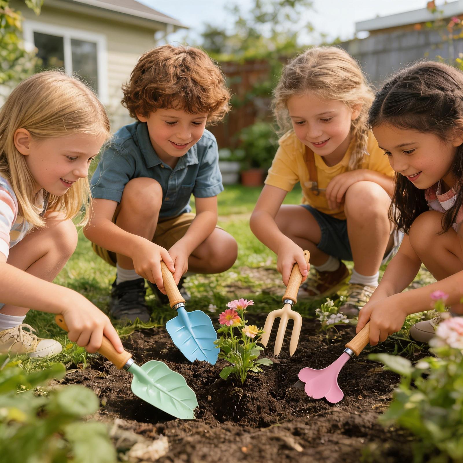 Tuinset voor kinderen, 4-delig - Kids Outdoor Garden Toys recensie en prijs