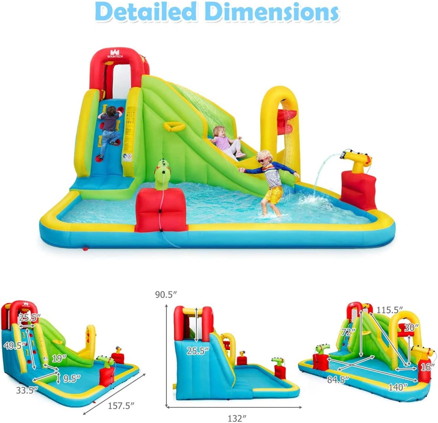 Mega Opblaasbaar Waterpark Spr - Kids Outdoor Gifts recensie en prijs