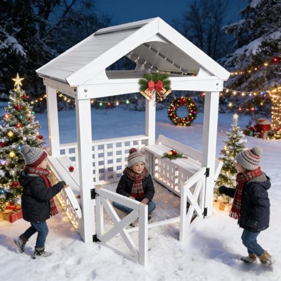 Buitenhuisje van hout voor kin - Kids Outdoor Bench recensie en prijs