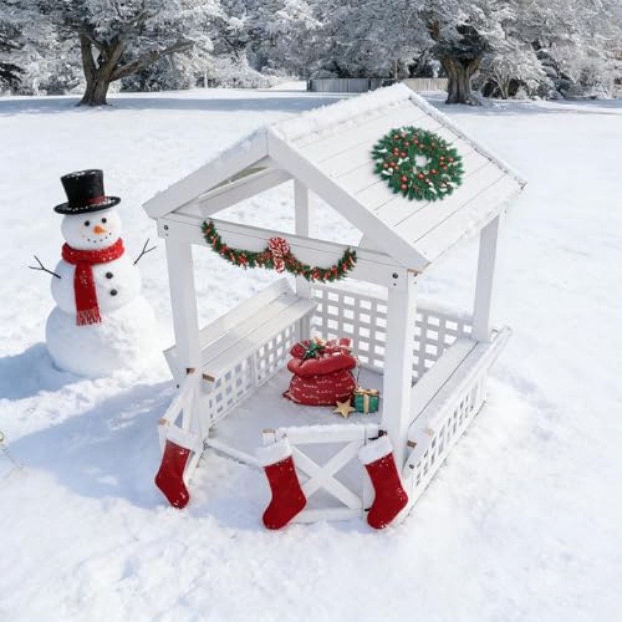 Buitenhuisje van hout voor kin - Kids Outdoor Bench recensie en prijs