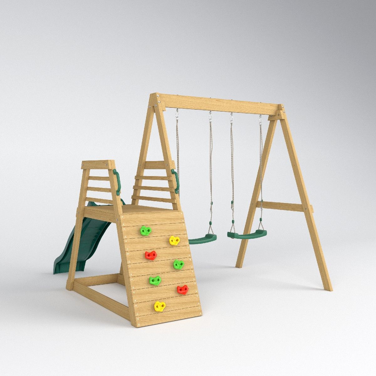 2026 Jungle Gym Glijbaan Schom - Kids Outdoor Swing Set With Slide recensie en prijs