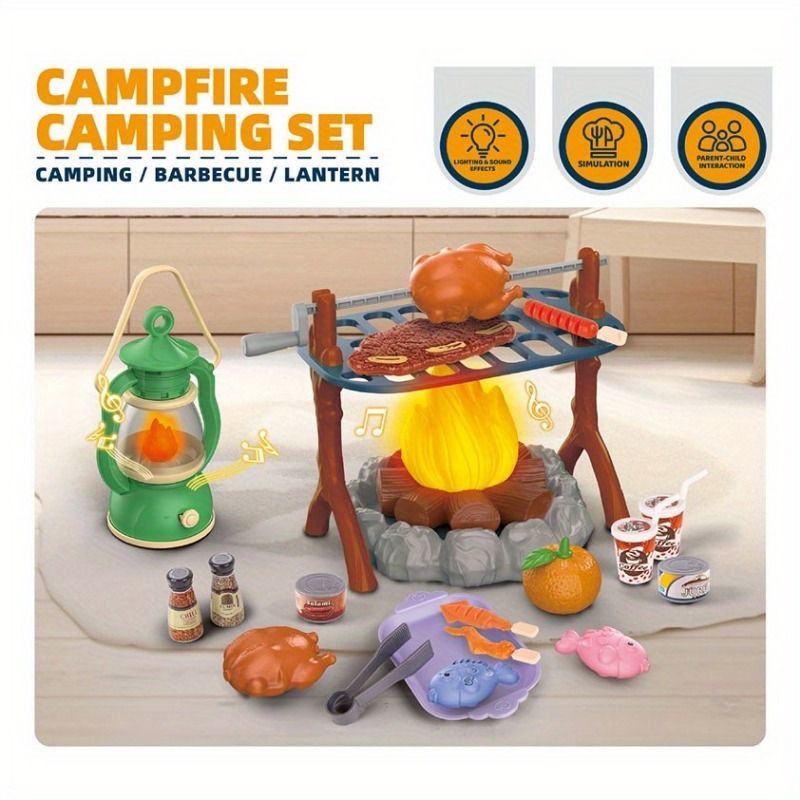 Campingpeelset voor kinderen m - Kids Outdoor Grill Set recensie en prijs