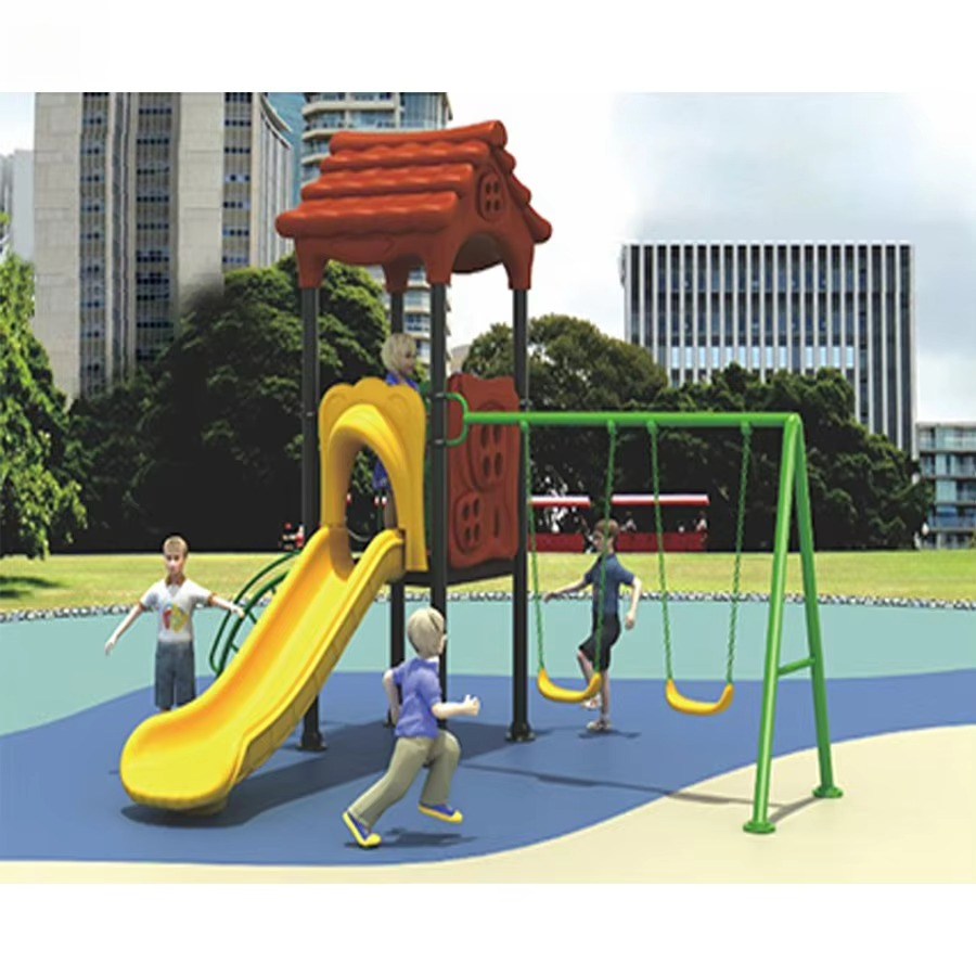 Stalen speeltoestellen, compos - Kids Outdoor Swing Set With Slide recensie en prijs