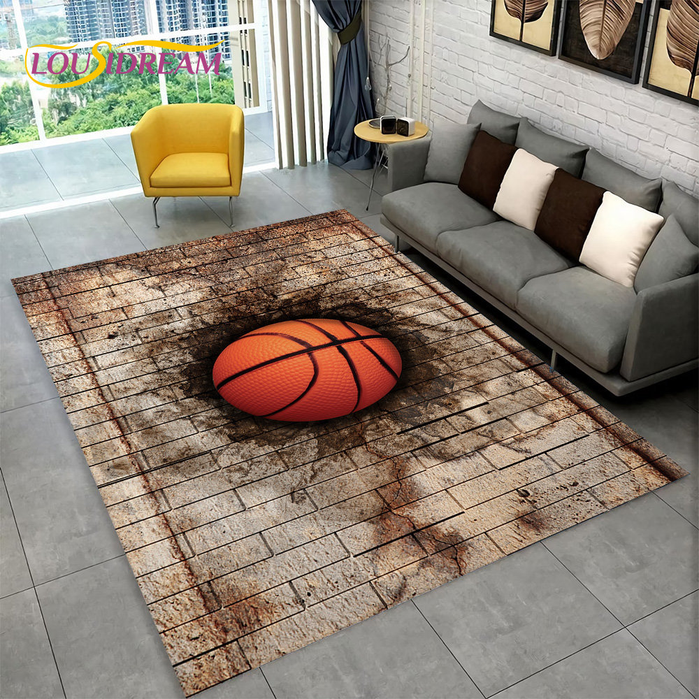 3d Basketbal Cour Cartoon Area - Kids Outdoor Mat Waterproof recensie en prijs
