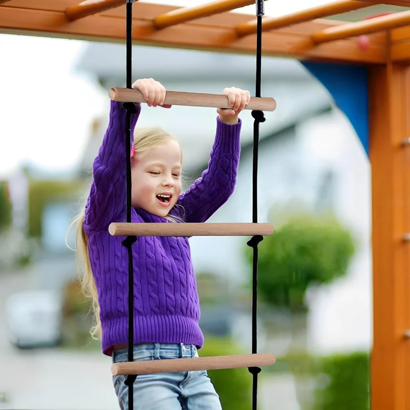 Klimtouwladder voor kinderen,  - Kids Outdoor Wooden Playset recensie en prijs