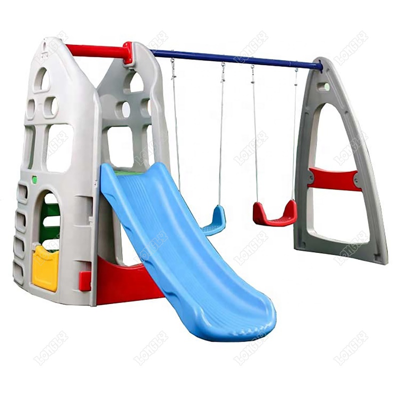 Tuinplastic glijbaan en schomm - Kids Outdoor Swing Set With Slide recensie en prijs