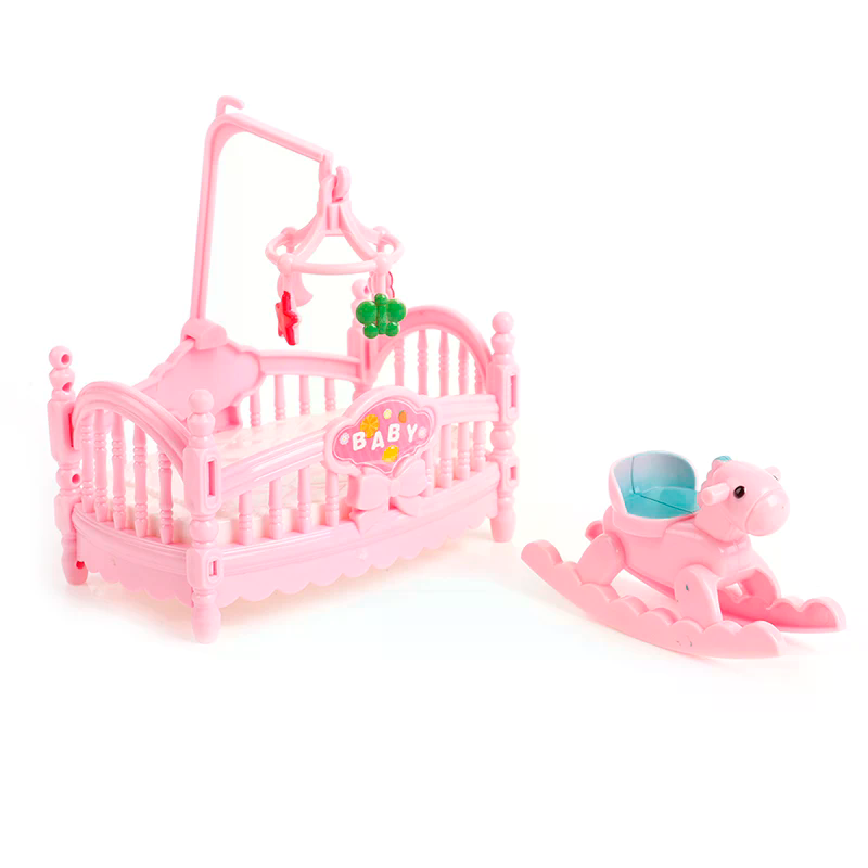 Miniatuur wieg houten paardens - Kids Outdoor Doll House recensie en prijs