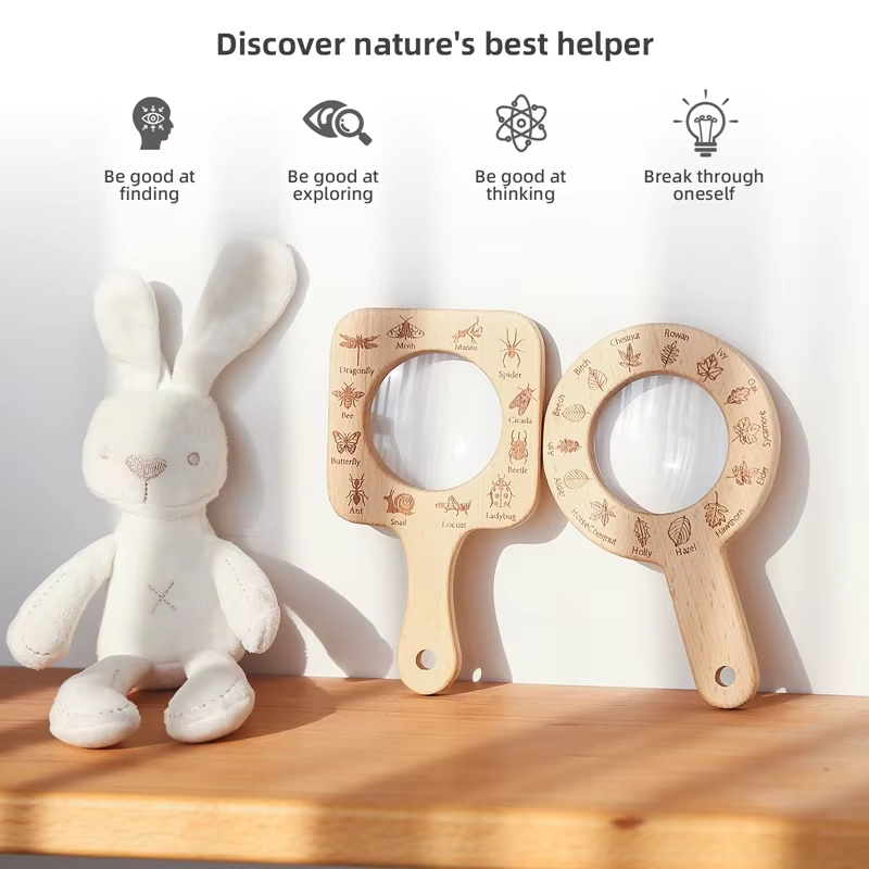 Houten vergrootglas voor kinde - Kids Outdoor Gifts recensie en prijs